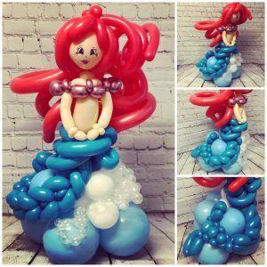 little mermaid balloon model